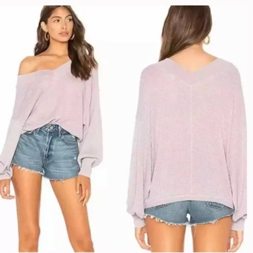 Oversized free people long sleeve shirt